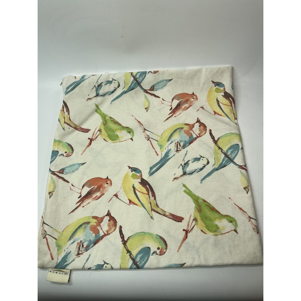Domain Bird Throw Pillow Cover 19x19